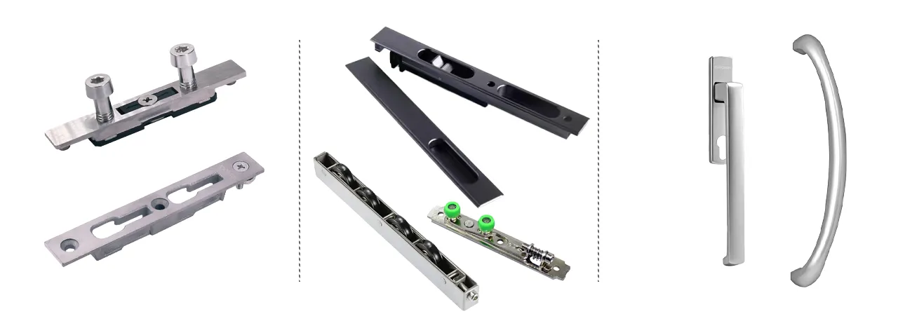 An assortment of high-end door handles.