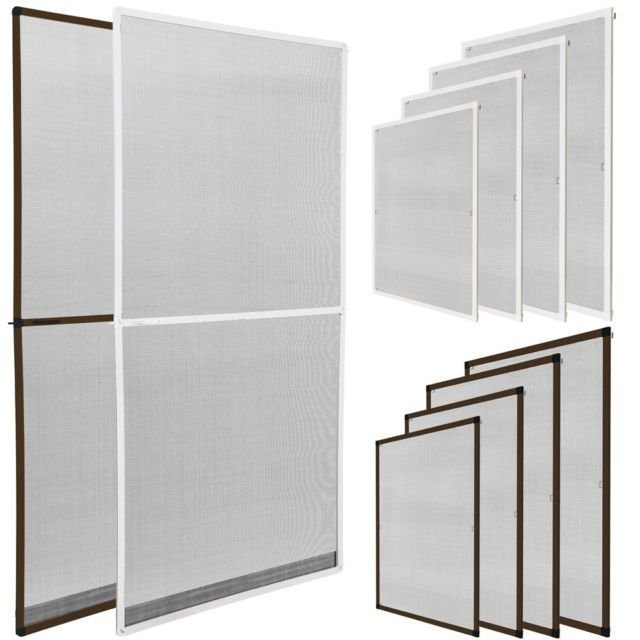 A collection of screen frames in various colors.