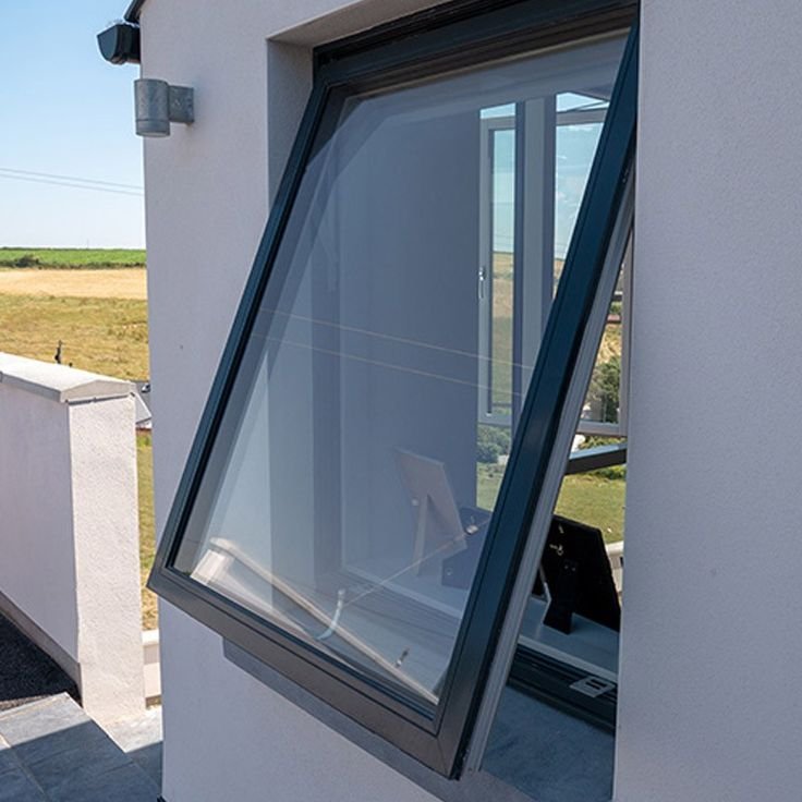 Large thermal break aluminum lift and slide patio door with minimal frame